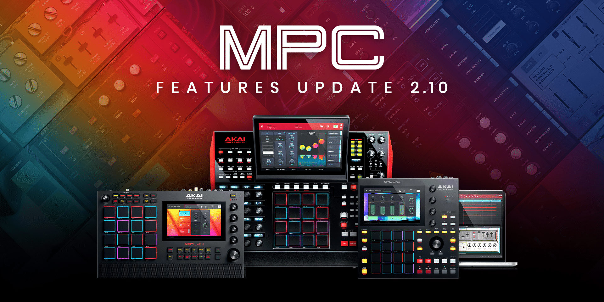 AKAI、スタンドアローンMPCのファームウェアがアップデート。新プラグ