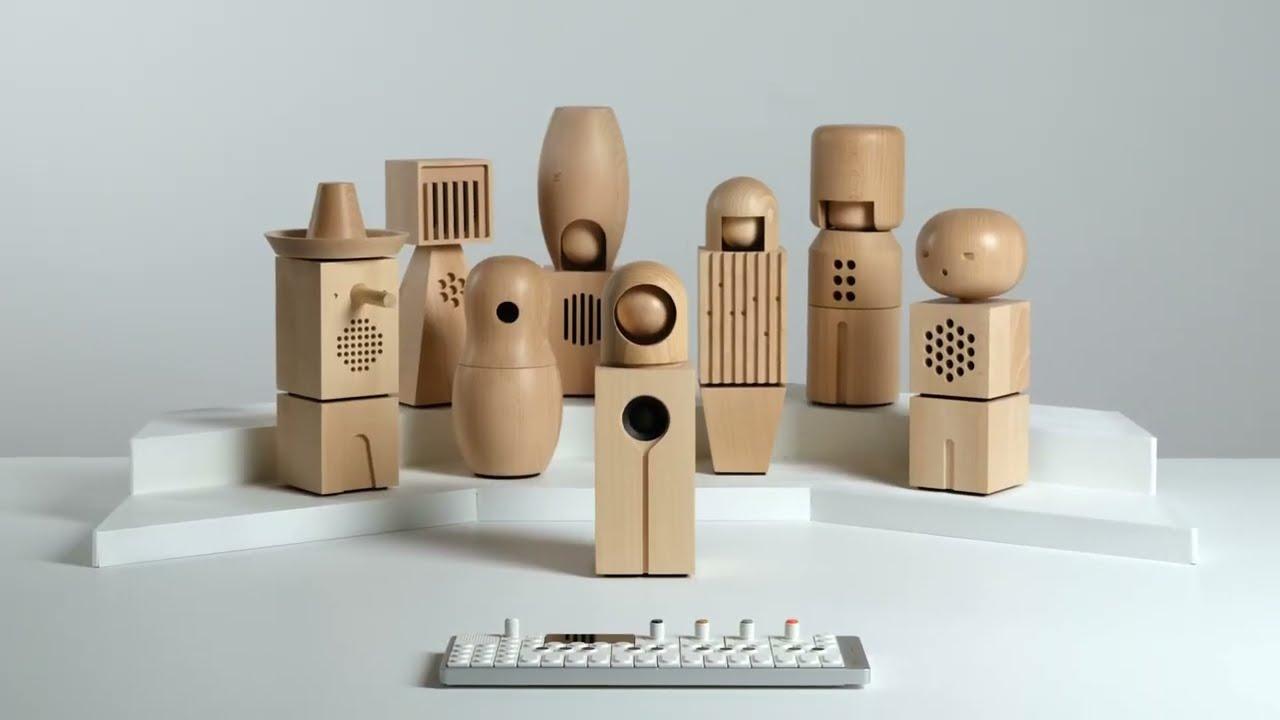 teenage engineeringから木製の人形が合唱する最新スピーカー「choir 