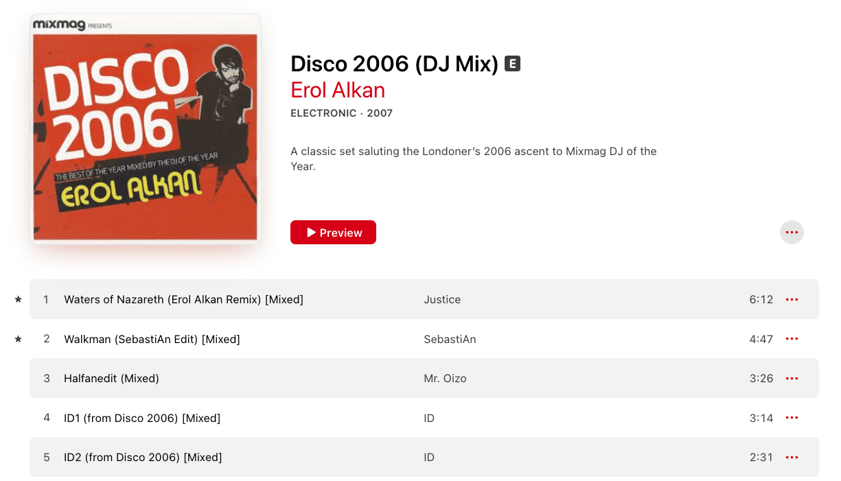 Erol Alkanによる2006年のエレクトロDJミックスがApple Musicで公開