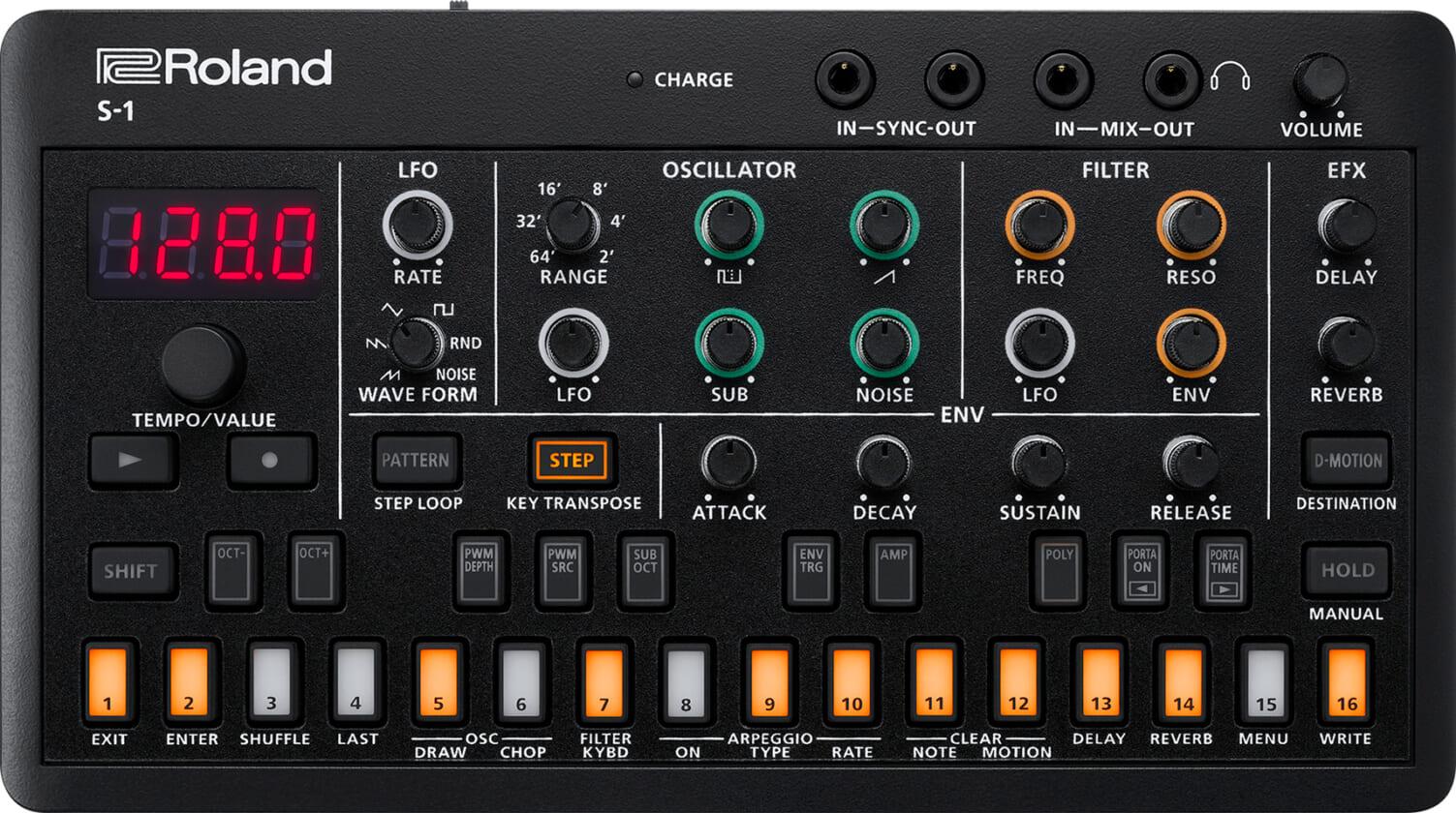 Roland、小型電子楽器「AIRA Compactシリーズ」の最新モデル「S-1 