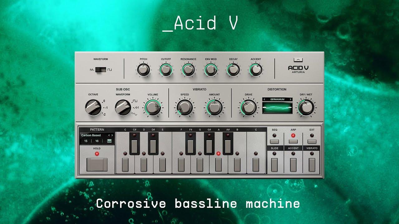 Roland「TB-303」をエミュレートしたソフトシンセ、Arturia「Acid V 